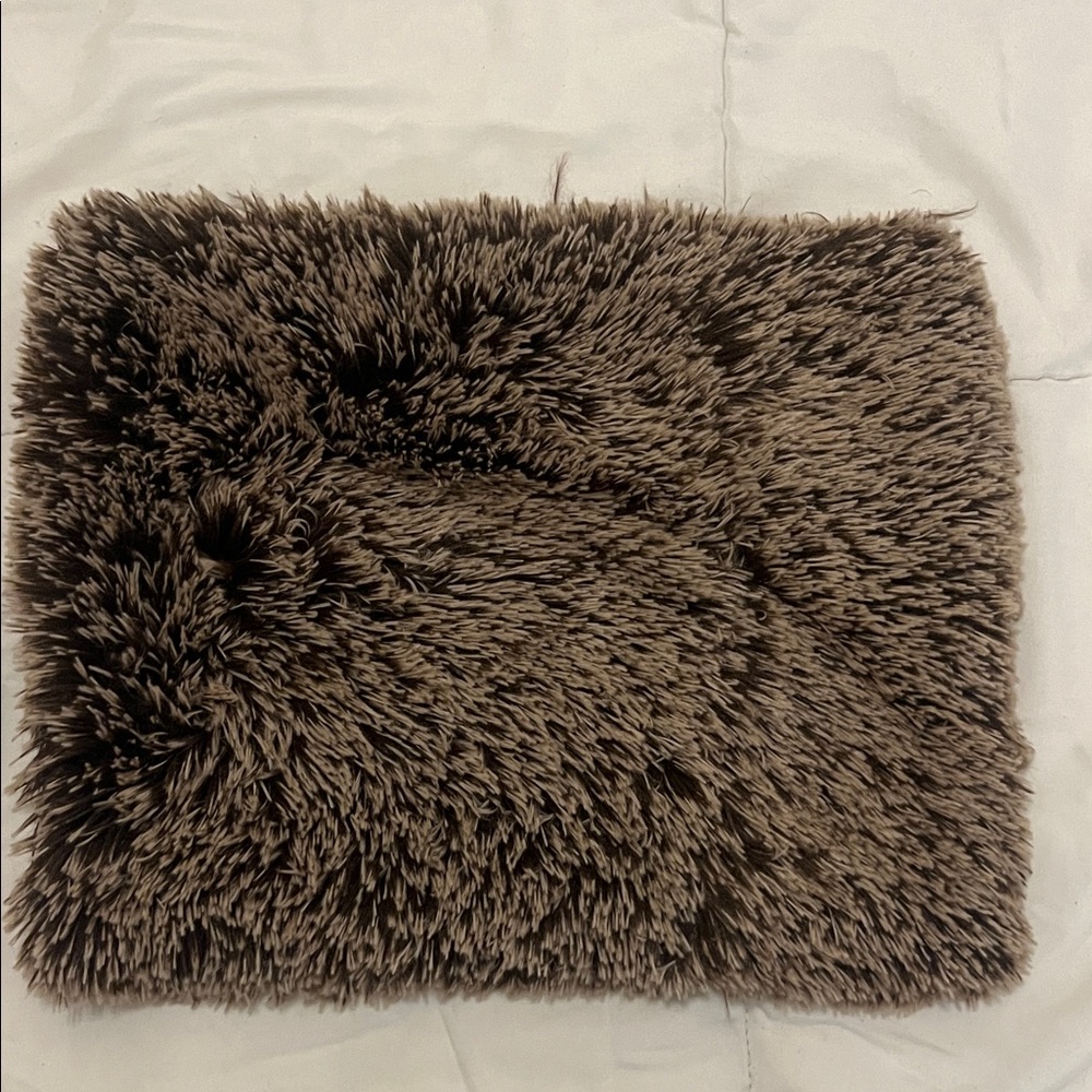 Steve Madden Brown Faux Fur Cowl Neck Scarf